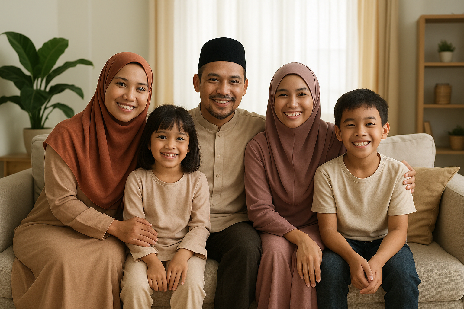 Keluarga Melayu gembira